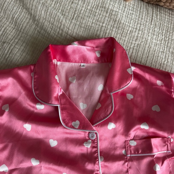 Valentines Day Pink Heart Pajama Set - Picture 4 of 6